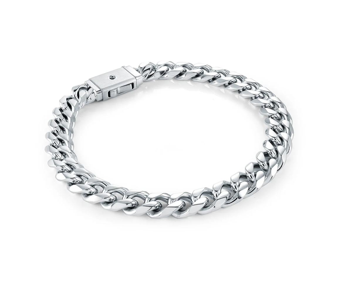 BRACELET EN ACIER OU ACIER/PVD OR À MAILLE GOURMETTE - IG SMB805/8.5 - ITALGEM BRACELET EN ACIER OU ACIER/PVD OR À MAILLE GOURMETTE - IG SMB805/8.5 - ITALGEM