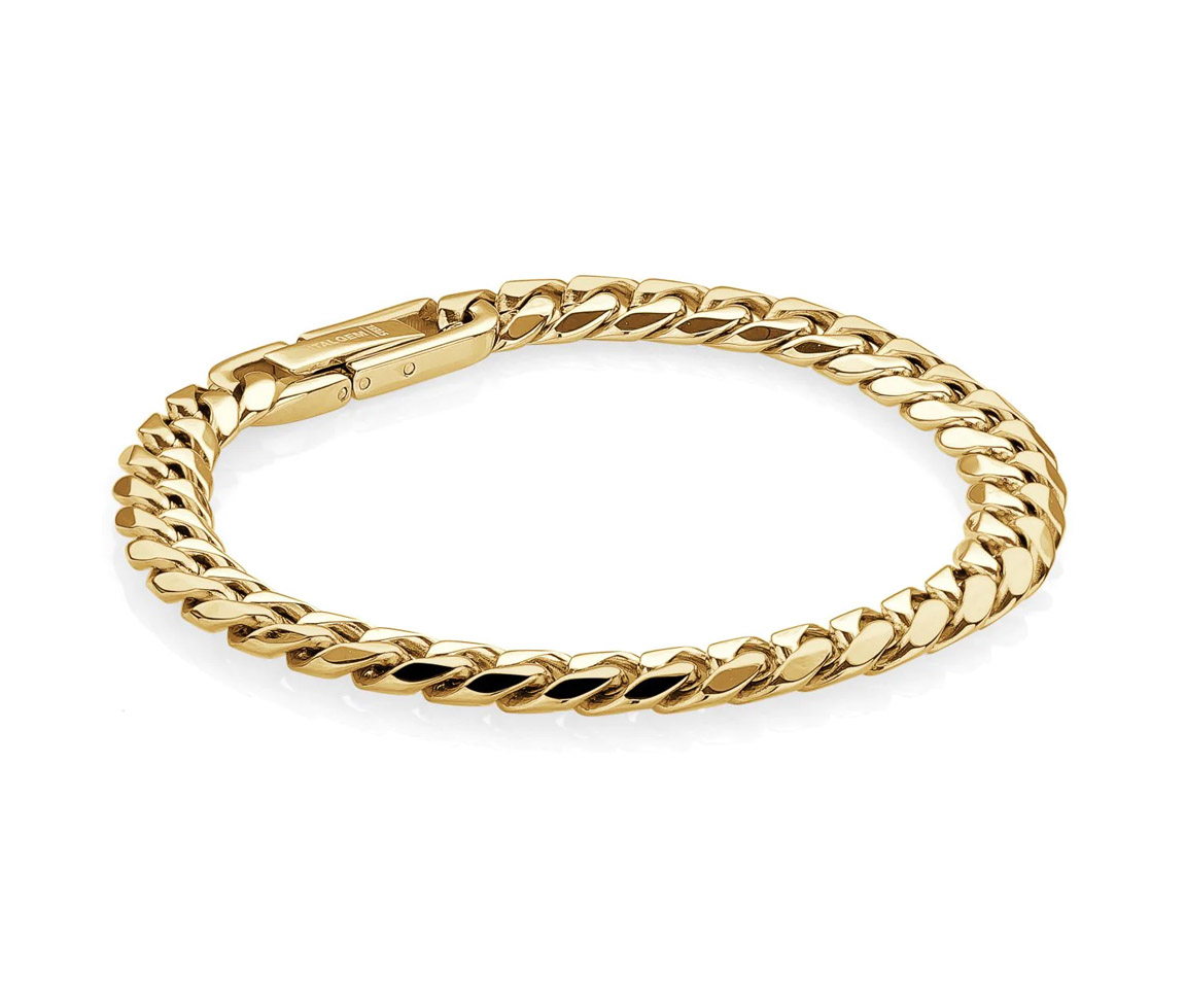 BRACELET EN ACIER/PVD OR À MAILLE GOURMETTE - IG SMB469/7.5 - ITALGEM BRACELET EN ACIER/PVD OR À MAILLE GOURMETTE - IG SMB469/7.5 - ITALGEM
