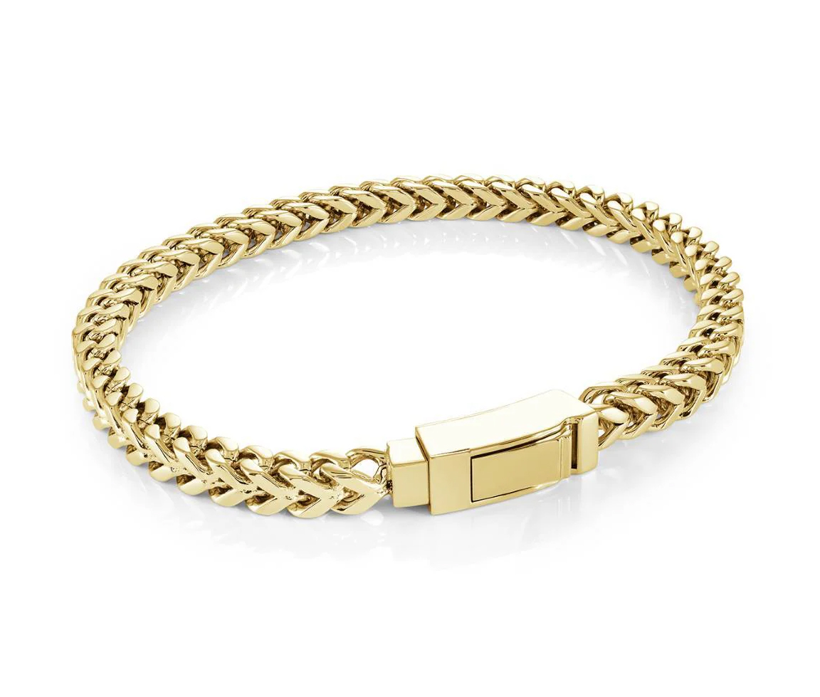 BRACELET EN ACIER OU ACIER/PVD OR À MAILLE FRANCO - IG SMB830GO8.5 - ITALGEM BRACELET EN ACIER OU ACIER/PVD OR À MAILLE FRANCO - IG SMB830GO8.5 - ITALGEM
