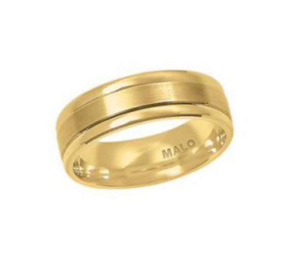 JONC POUR HOMME EN OR 10K CONFORT - ML JM170 7Y10 - MALO JONC POUR HOMME EN OR 10K CONFORT - ML JM170 7Y10 - MALO