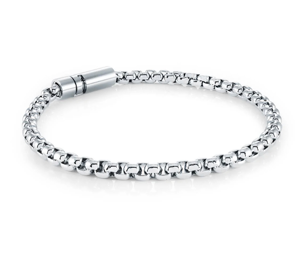 BRACELET EN ACIER, ACIER/PVD OR OU ACIER/PVD NOIR À MAILLE CARRÉE ARRONDIE - IG SMB832/7 - ITALGEM BRACELET EN ACIER, ACIER/PVD OR OU ACIER/PVD NOIR À MAILLE CARRÉE ARRONDIE - IG SMB832/7 - ITALGEM