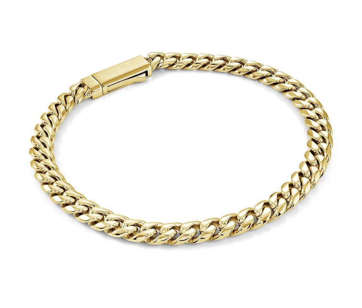 BRACELET EN ACIER, ACIER/PVD OR OU ACIER/PVD NOIR À MAILLE GOURMETTE - IG SMB834GO/8 - ITALGEM BRACELET EN ACIER, ACIER/PVD OR OU ACIER/PVD NOIR À MAILLE GOURMETTE - IG SMB834GO/8 - ITALGEM