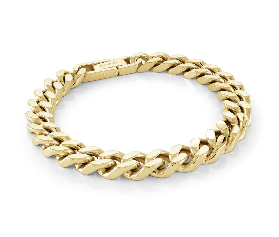 BRACELET MAILLE GOURMETTE EN ACIER/PVD OR - IG SMB260 - ITALGEM BRACELET MAILLE GOURMETTE EN ACIER/PVD OR - IG SMB260 - ITALGEM