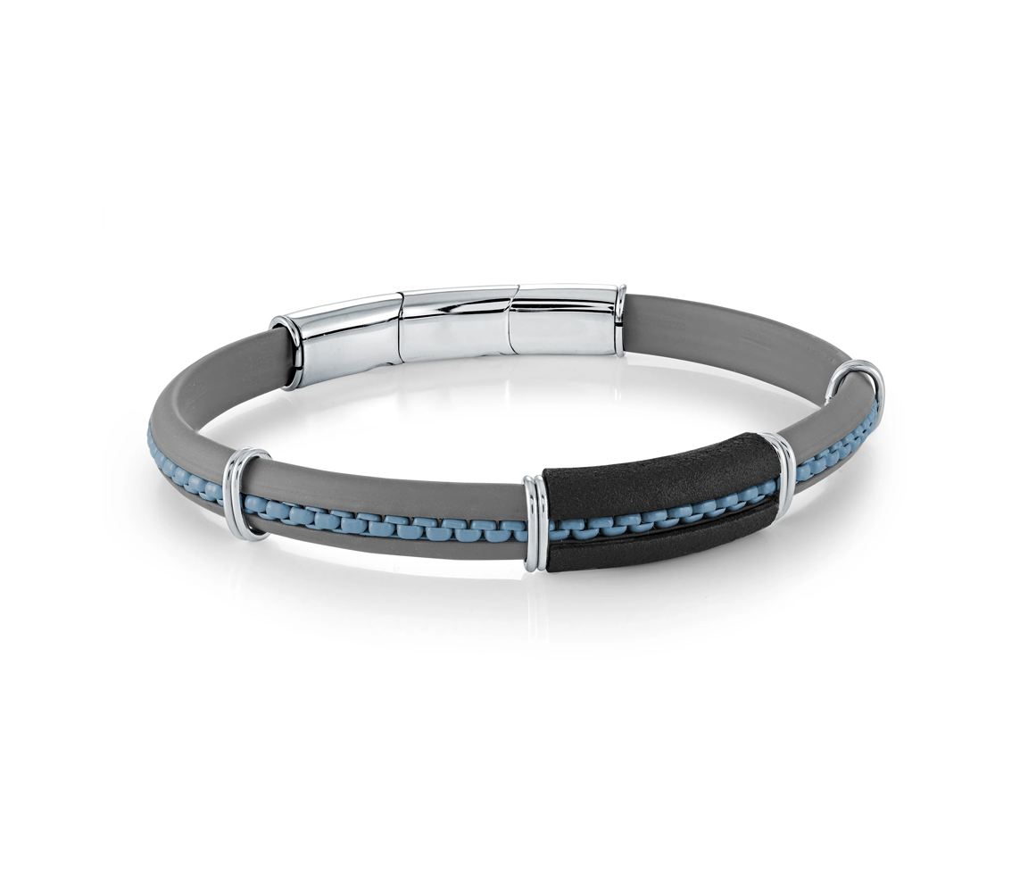 BRACELET EN CAOUTCHOUC ET ACIER - IG SBR25 - ITALGEM BRACELET EN CAOUTCHOUC ET ACIER - IG SBR25 - ITALGEM