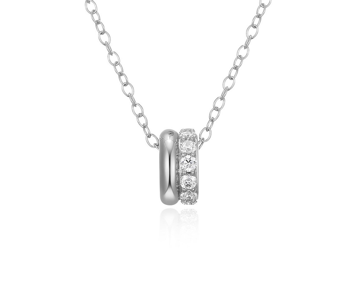 COLLIER EN ARGENT RHODIÉ BILLOT SERTI DE CUBIQUES ZIRCONIAS - PJ R0LBYW0014 - ELLE COLLIER EN ARGENT RHODIÉ BILLOT SERTI DE CUBIQUES ZIRCONIAS - PJ R0LBYW0014 - ELLE