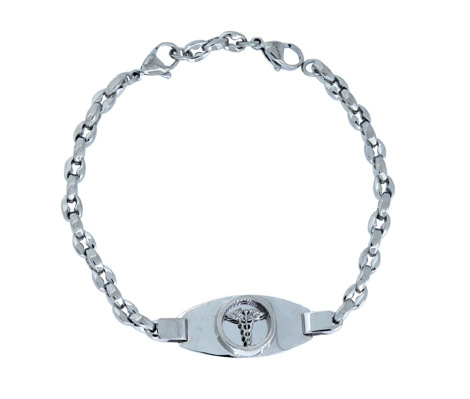 BRACELET MÉDICAL EN ACIER. - IG SMAB56 - ITALGEM BRACELET MÉDICAL EN ACIER. - IG SMAB56 - ITALGEM