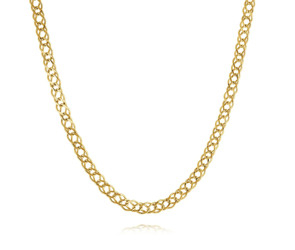 CHAINE EN ACIER/PVD OR À MAILLE GOURMETTE DOUBLE - IG SYN77/24 - ITALGEM CHAINE EN ACIER/PVD OR À MAILLE GOURMETTE DOUBLE - IG SYN77/24 - ITALGEM