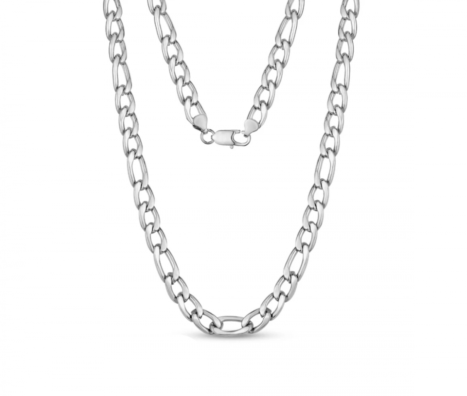 CHAINE ACIER FIGARO 9.5MM 24 - AZ SSN80W 24 - AREZZO CHAINE ACIER FIGARO 9.5MM 24 - AZ SSN80W 24 - AREZZO