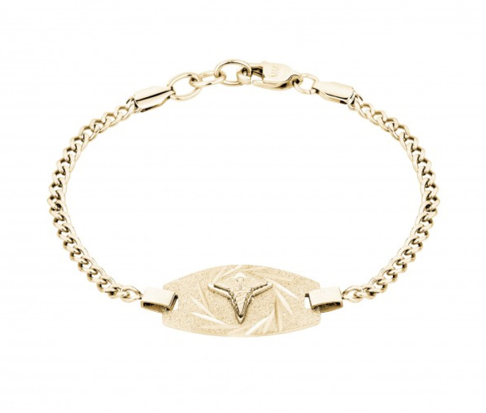 BRACELET MEDICAL EN ACIER/PVD OR - AZ ASB295 - AREZZO BRACELET MEDICAL EN ACIER/PVD OR - AZ ASB295 - AREZZO