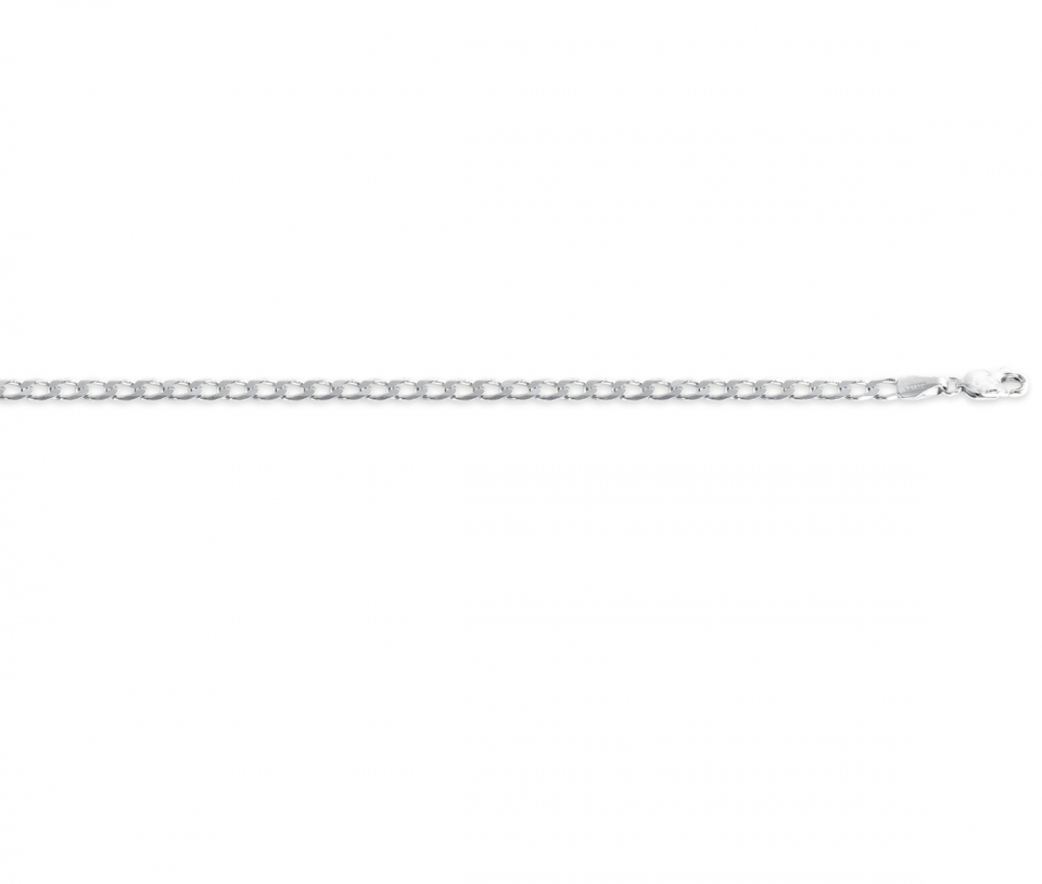 CHAINE EN OR 10K BLANC MAILLE GOURMETTE 5.9MM 26" - S GOGD160W 26 - BIJOUX D'IMPORTATION CHAINE EN OR 10K BLANC MAILLE GOURMETTE 5.9MM 26" - S GOGD160W 26 - BIJOUX D'IMPORTATION