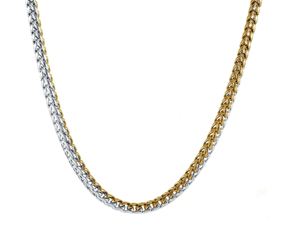 CHAINE FRANCO EN ACIER/PVD OR 2 TONS - IG STTN13 - ITALGEM CHAINE FRANCO EN ACIER/PVD OR 2 TONS - IG STTN13 - ITALGEM