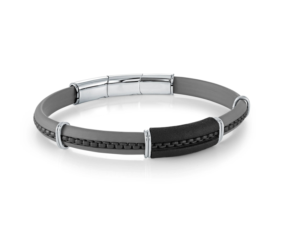 BRACELET EN CAOUTCHOUC ET ACIER - IG SBR24 - ITALGEM BRACELET EN CAOUTCHOUC ET ACIER - IG SBR24 - ITALGEM