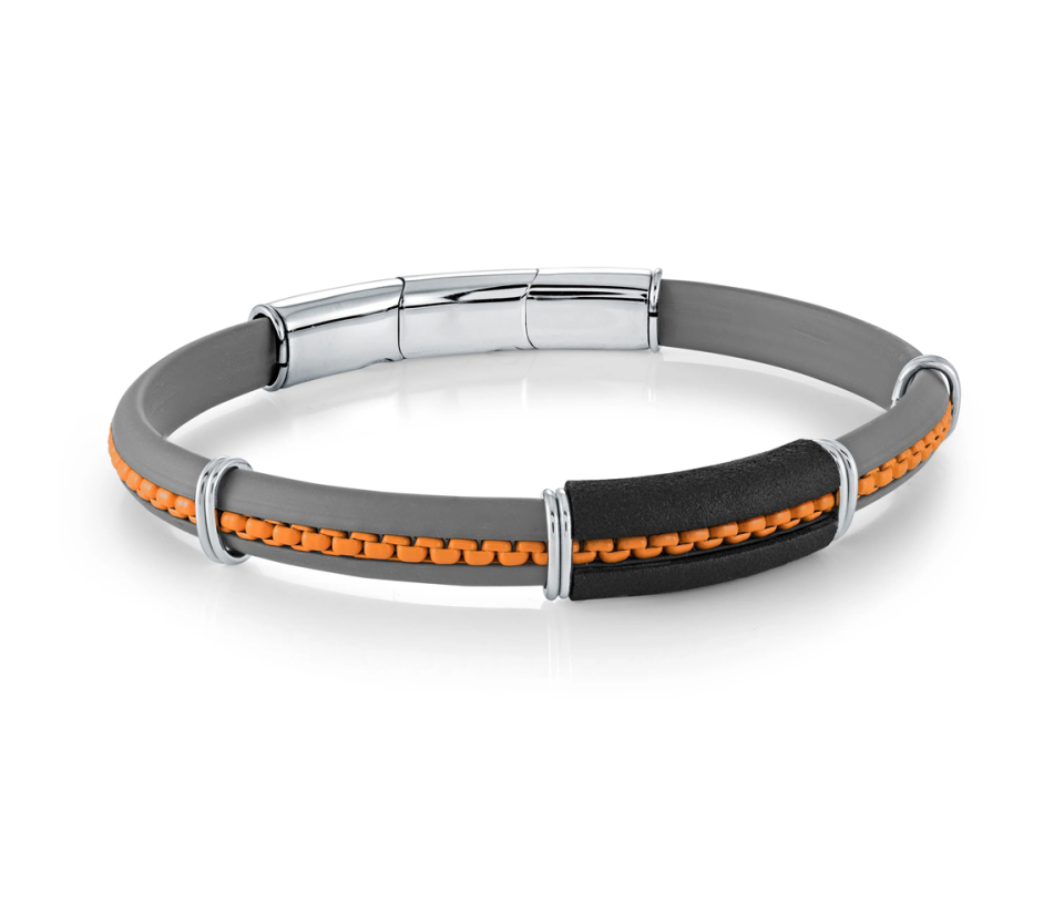 BRACELET EN CAOUTCHOUC ET ACIER - IG SBR27 - ITALGEM BRACELET EN CAOUTCHOUC ET ACIER - IG SBR27 - ITALGEM