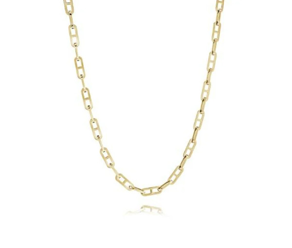 CHAINE EN ACIER/PVD OR À MAILLE EN H OVALE - IG SYN79/22 - ITALGEM CHAINE EN ACIER/PVD OR À MAILLE EN H OVALE - IG SYN79/22 - ITALGEM