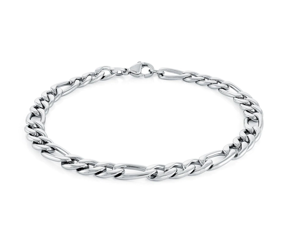 BRACELET EN ACIER À MAILLE FIGARO BRACELET EN ACIER À MAILLE FIGARO