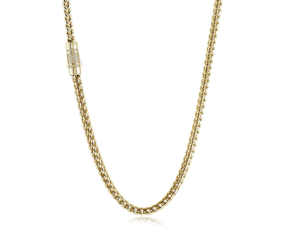 CHAINE EN ACIER/PVD OR À MAILLE FRANCO RONDE - IG SYN90/22 - ITALGEM CHAINE EN ACIER/PVD OR À MAILLE FRANCO RONDE - IG SYN90/22 - ITALGEM