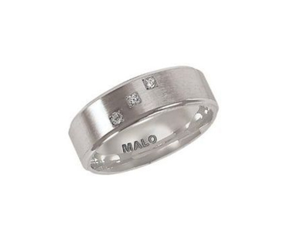 JONC EN OR 10K CONFORT FIT SERTI DE DIAMANTS - ML JMD782/7W - MALO JONC EN OR 10K CONFORT FIT SERTI DE DIAMANTS - ML JMD782/7W - MALO