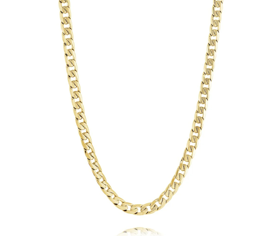 CHAINE EN ACIER/PVD OR À MAILLE GOURMETTE TAILLÉE DIAMANT - IG SYN57/22 - ITALGEM CHAINE EN ACIER/PVD OR À MAILLE GOURMETTE TAILLÉE DIAMANT - IG SYN57/22 - ITALGEM