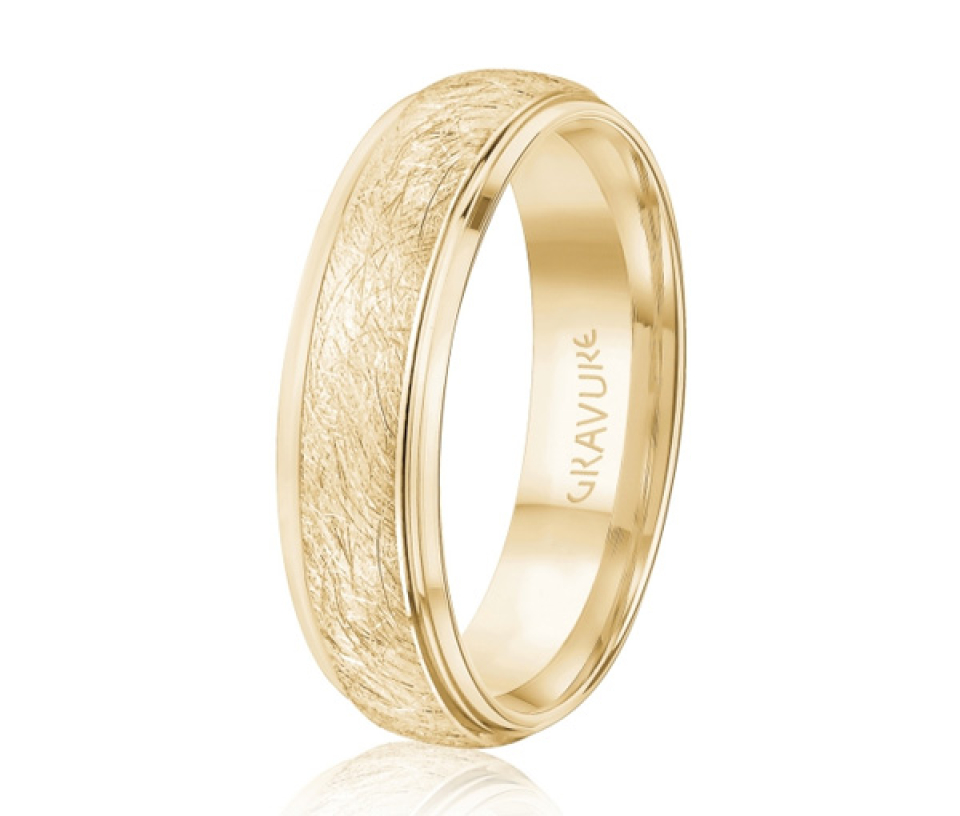 JONC EN OR OU EN PLATINE AVEC MOTIF SCRATCH AU CENTRE - ML GH1290Y14 - MALO JONC EN OR OU EN PLATINE AVEC MOTIF SCRATCH AU CENTRE - ML GH1290Y14 - MALO