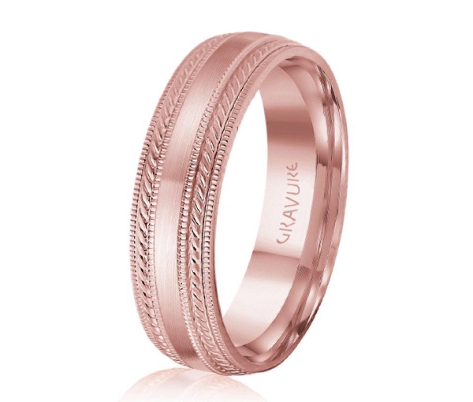 JONC EN OR OU EN PLATINE SATINÉ AU CENTRE ET MOTIF CORDE ET MILGRAIN SUR LES CÔTÉS - ML GH1212P18 - MALO JONC EN OR OU EN PLATINE SATINÉ AU CENTRE ET MOTIF CORDE ET MILGRAIN SUR LES CÔTÉS - ML GH1212P18 - MALO