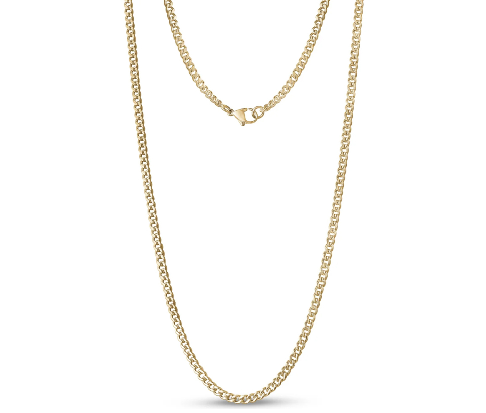 CHAINE EN ACIER À MAILLE GOURMETTE - AZ SSN112G - AREZZO CHAINE EN ACIER À MAILLE GOURMETTE - AZ SSN112G - AREZZO