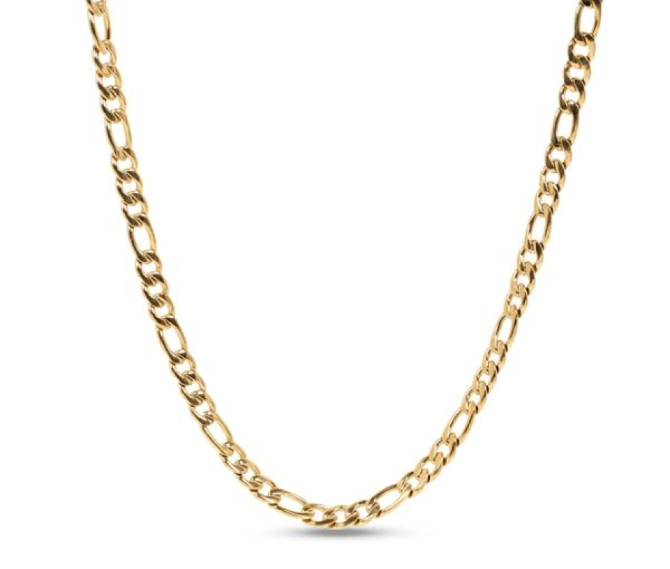 CHAINE ACIER/PVD OR FIGARO 6.35MM 20 - AZ SSN70G20 - AREZZO CHAINE ACIER/PVD OR FIGARO 6.35MM 20 - AZ SSN70G20 - AREZZO