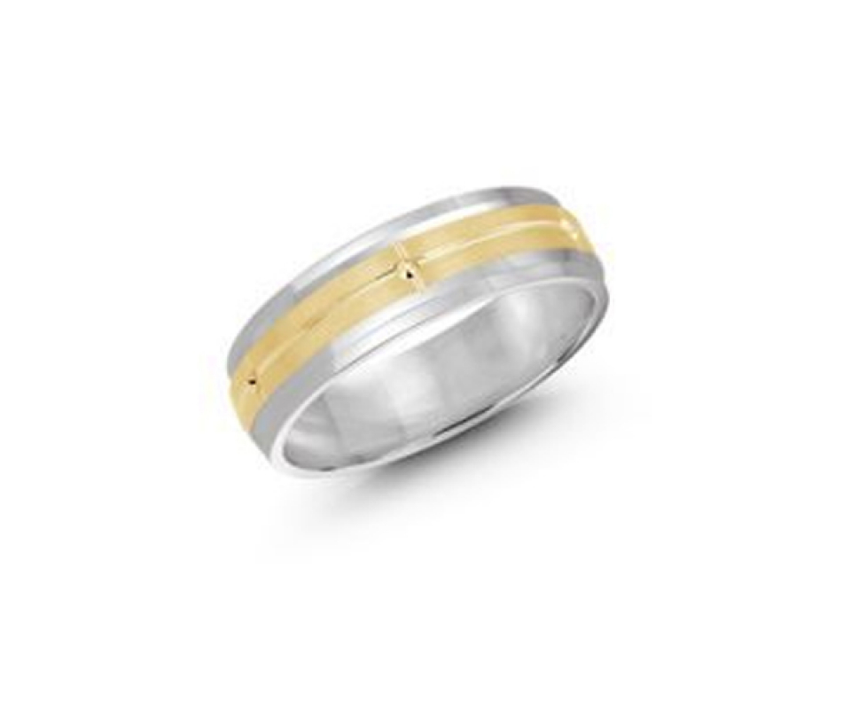 JONC POUR HOMME EN OR 10K 2 TONS - ML LCF970 - MALO JONC POUR HOMME EN OR 10K 2 TONS - ML LCF970 - MALO