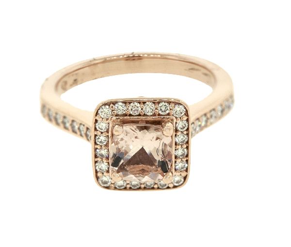 BAGUE EN OR AVEC MORGANITE ET DIAMANTS - BH JVJ3045MRG - BEVERLY HILLS