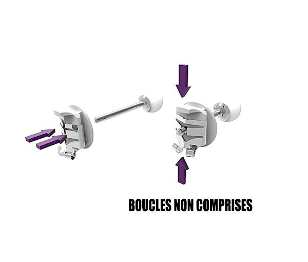 2 PAIRES FERMOIR SÉCURITÉ ACIER - H LOX2SDP - HIRSCH
