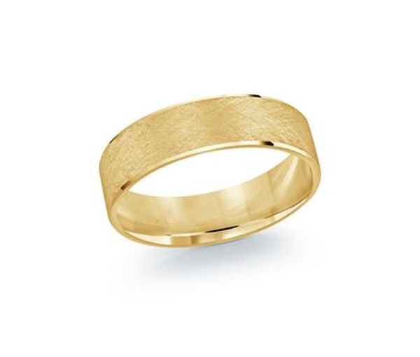 JONC HOMME EN OR 10K 6MM DE LARGEUR - ML LUX9746Y - MALO 