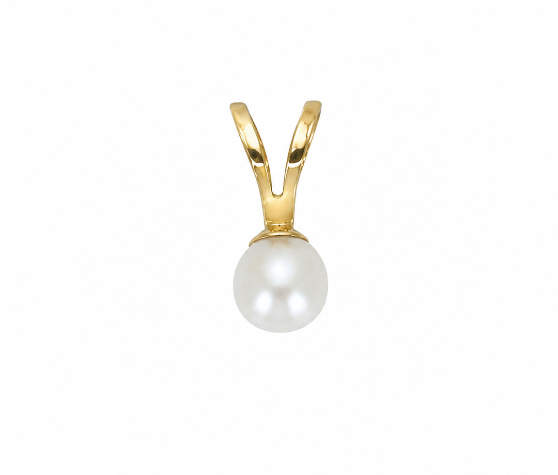 PENDENTIF AVEC UNE PERLE DE CULTURE - AR PR10YP354 - PERLE D'IMPORTATION