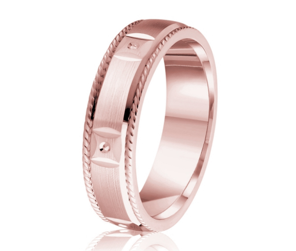 JONC EN OR OU EN PLATINE AVEC MOTIF STUD ET CORDELETTES SUR LES CÔTÉS - ML GH1256P18 - MALO 