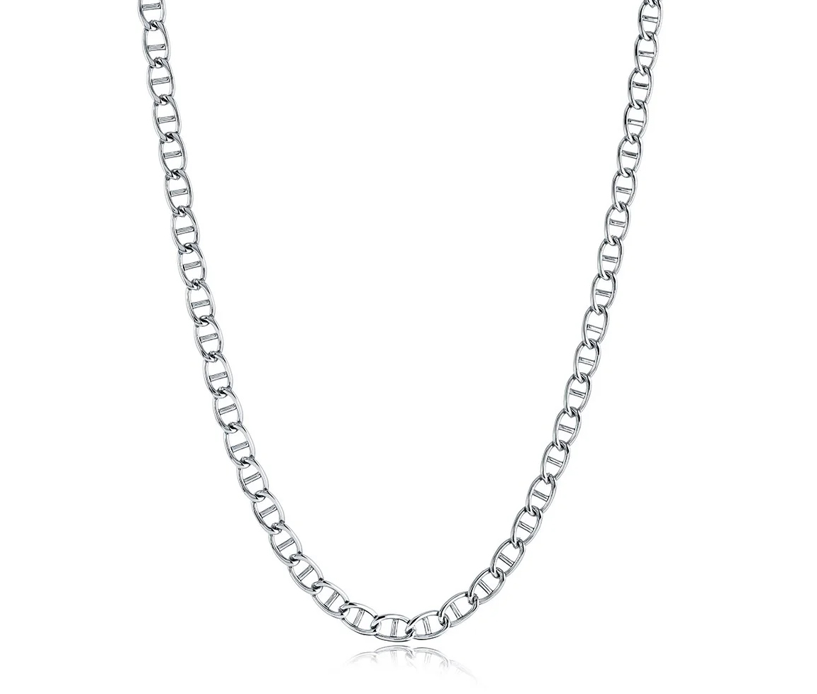 CHAINE EN ACIER OU ACIER/PVD OR À MAILLE MARINE - IG SN116/18 - ITALGEM