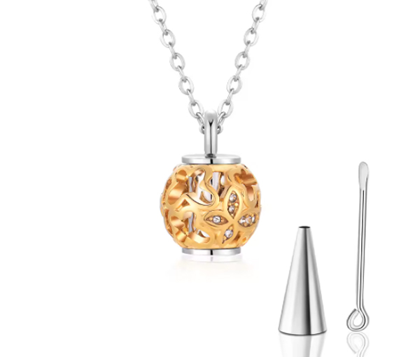 URNE POUR CENDRES BOULE/PAPILLON - SJ CREM08Y - BIJOUTERIE SUISSE INC.