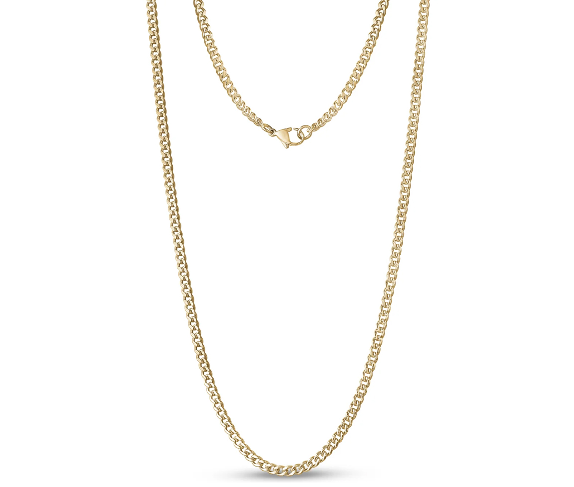 CHAINE EN ACIER À MAILLE GOURMETTE - AZ SSN112G - AREZZO