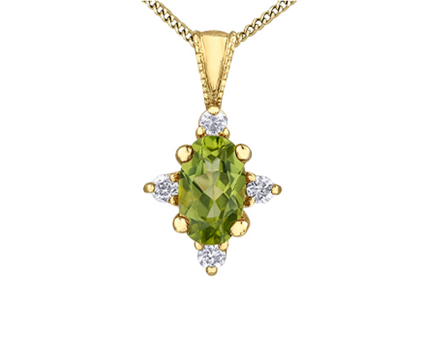 PENDENTIF OR PIERRES DE NAISSANCES/DIAMANTS - CR DX895YPER - BIJOUX CANADIEN