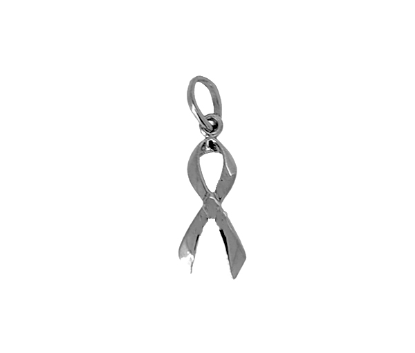 PENDENTIF RUBAN CONTRE LE CANCER EN OR BLANC OU ROSE - SJ PEN20W - BIJOUTERIE SUISSE INC.