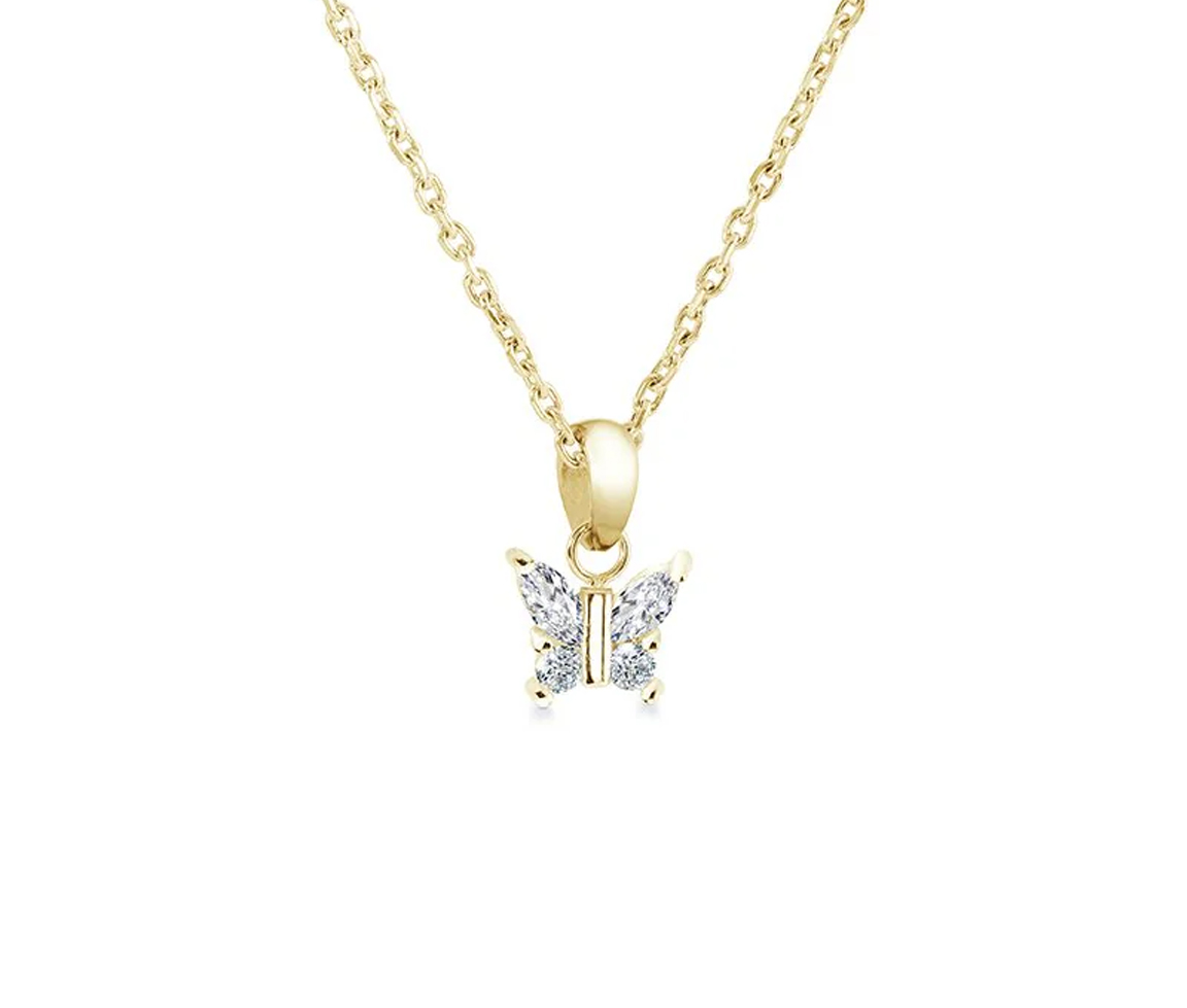 PENDENTIF PAPILLON ET SA CHAINE - IG SWP134GO - MINI-VÉLORIA