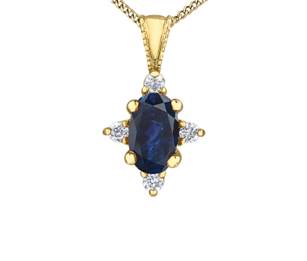 PENDENTIF OR PIERRES DE NAISSANCES/DIAMANTS - CR DX895YSA - BIJOUX CANADIEN