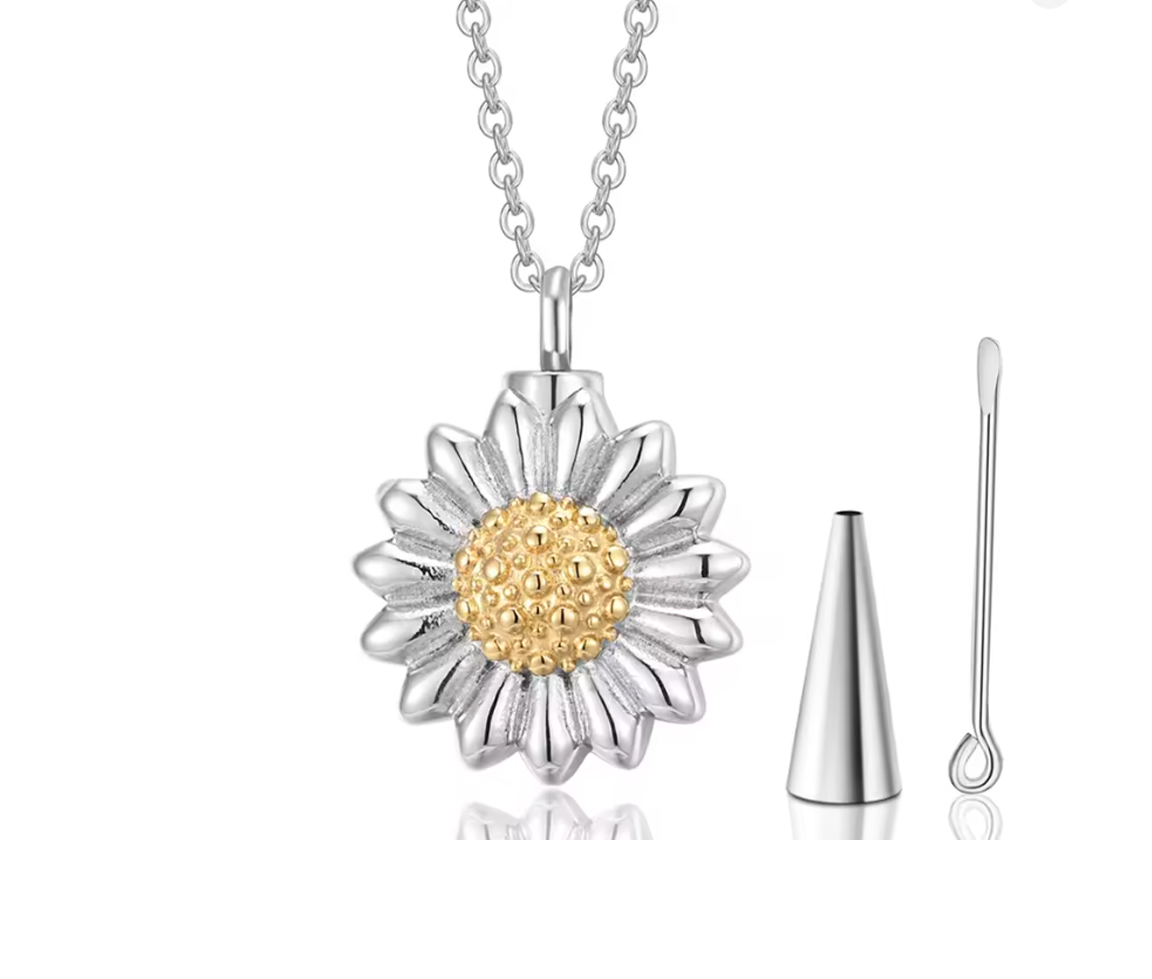 URNE POUR CENDRES TOURNESOL - SJ CREM14 - BIJOUTERIE SUISSE INC.