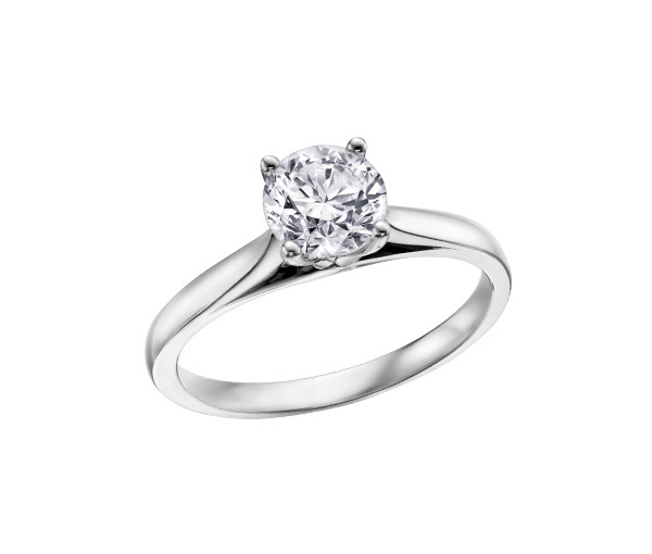 BAGUE EN OR AVEC UN DIAMANT CANADIEN - CR AM106W20 - DIAMANT CANADIEN