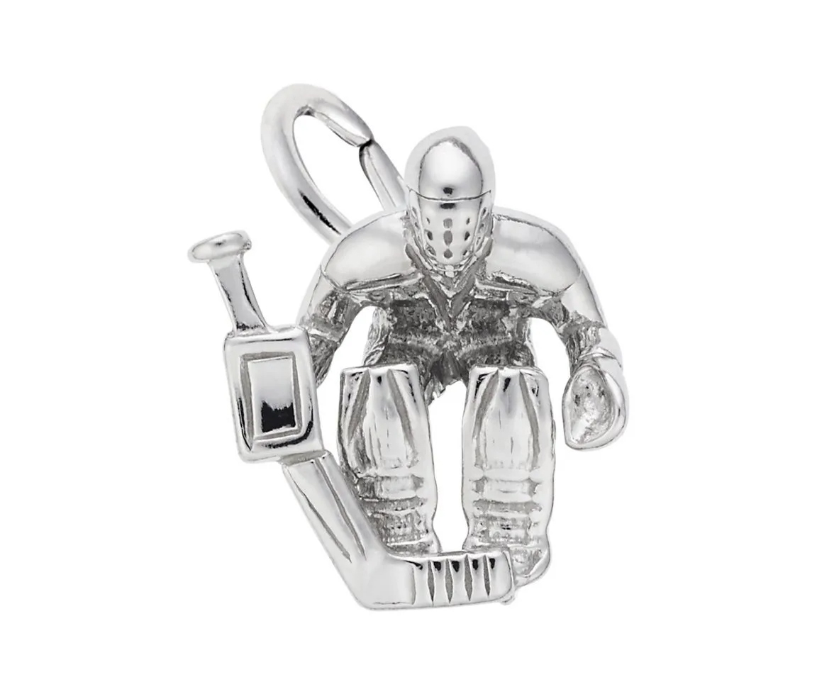 PENDENTIF GARDIEN DE BUT 3D EN ARGENT OU EN OR - NU 8263ARG - NUCO/REMBRANDT 