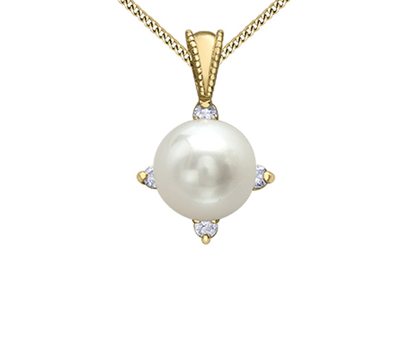 PENDENTIF OR PIERRES DE NAISSANCES/DIAMANTS - CR DX895YPEA - BIJOUX CANADIEN