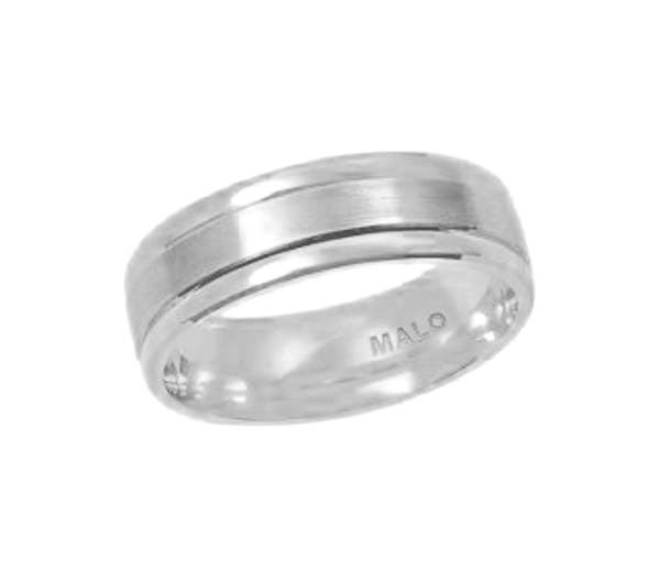 JONC POUR HOMME EN OR 10K CONFORT - ML JM170/7W - MALO 