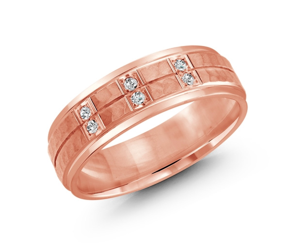 JONC EN OR CONFORT FIT SERTI DE DIAMANTS - ML JMD815P9 - MALO 