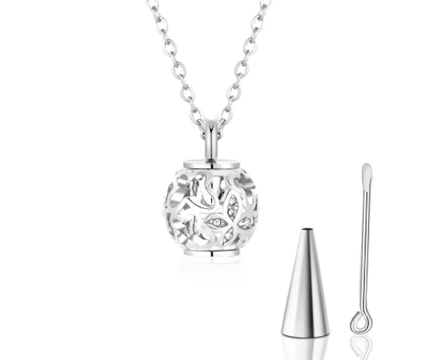 URNE POUR CENDRES BOULE/PAPILLON - SJ CREM08W - BIJOUTERIE SUISSE INC.
