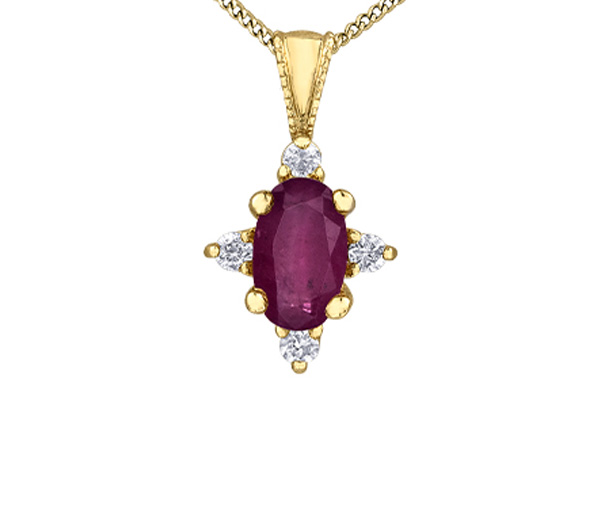 PENDENTIF OR PIERRES DE NAISSANCES/DIAMANTS - CR DX895YRU - BIJOUX CANADIEN