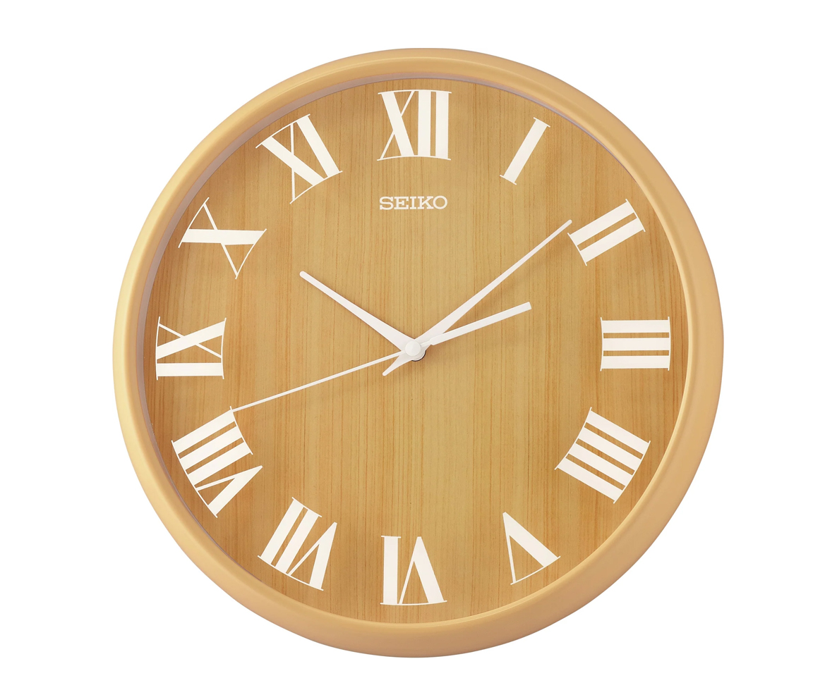 HORLOGE MURALE SEIKO EN PLASTIQUE IMITATION BOIS - SA QXA810A - SEIKO