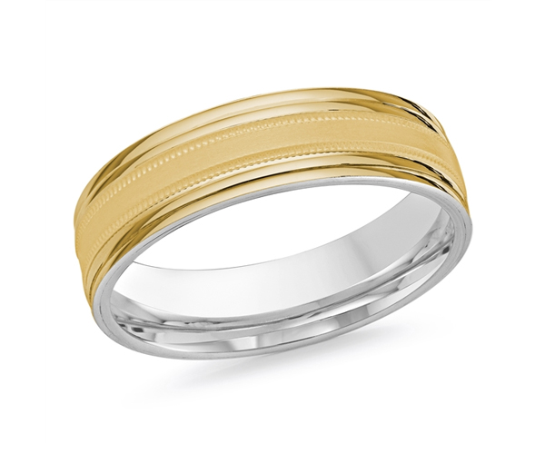 JONC HOMME EN OR JAUNE, BLANC OU 2 TONS - ML LUX204YW - MALO 