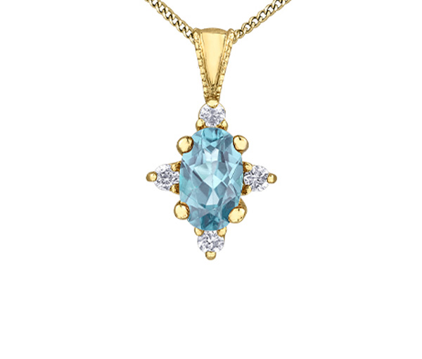 PENDENTIF OR PIERRES DE NAISSANCES/DIAMANTS - CR DX895YAQ - BIJOUX CANADIEN